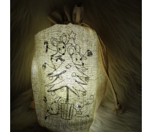 Stickserie - ITH Lichtbeutel Weihnachtsmaus